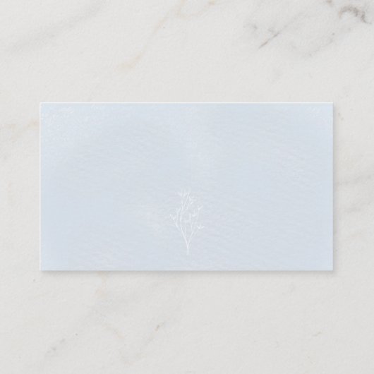 Bear Blue Winter Baby Showbücher für Babykarte Begleitkarte (Rückseite)