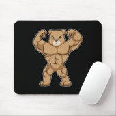 Bear Bodybuilder Bodybuilding Sports  Mousepad (Mit Mouse)
