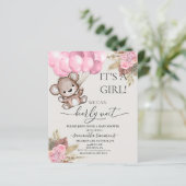 Bear Boho Girl pink (Stehend Vorderseite)