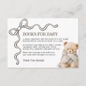 Bear Books for Baby Card Begleitkarte (Vorderseite)