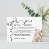 Bear Books for Baby Card  Begleitkarte (Stehend Vorderseite)