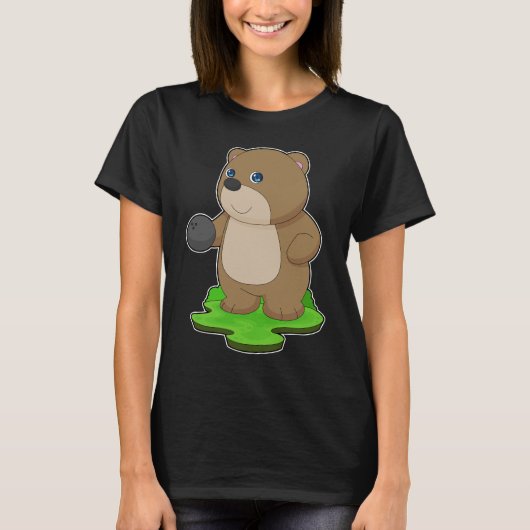 Bear Bowling Bowling T-Shirt (Vorderseite)