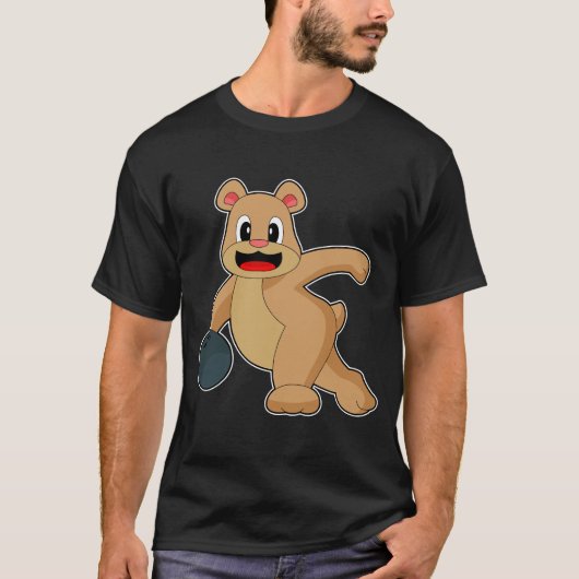 Bear Bowling Bowling T-Shirt (Vorderseite)
