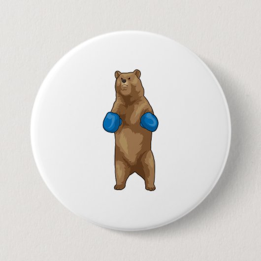 Bear Boxer Boxhandschuhe Button (Vorderseite)
