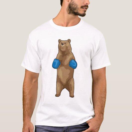 Bear Boxer Boxhandschuhe T-Shirt (Vorderseite)