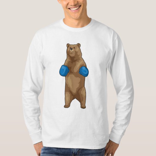 Bear Boxer Boxhandschuhe T-Shirt (Vorderseite)