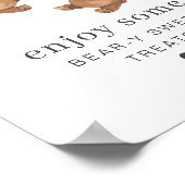 Bear Boy Girl Twins - 1. Geburtstag - Leckereien U Poster (Ecke)