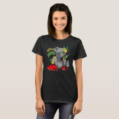 Bear Broken Heart Retro Green Bean 5s Matching T-Shirt (Vorne ganz)