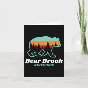 Bear Brook Staat Park New Hampshire Bärenberg Karte