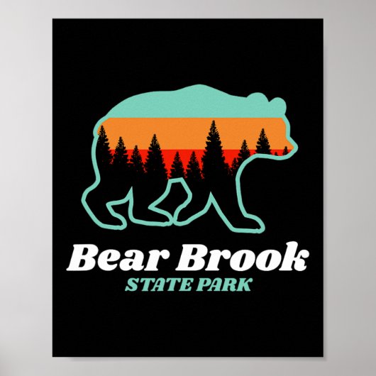 Bear Brook State Park New Hampshire Bear Mountains Poster (Vorne)
