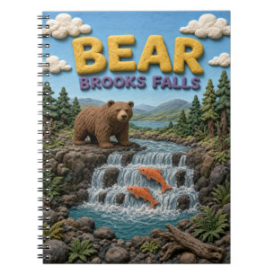 Bear Brooks Falls Moderne KlayKoo Notizblock
