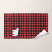 Bear Buffalo Karo Pattern Badetuch Set (Handtuch)