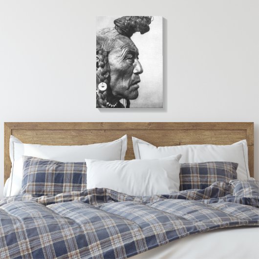 Bear Bull Leinwand (Insitu (Schlafzimmer))