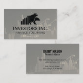 Bear Bull-Logo | Börsentabelle Visitenkarte (Vorne/Hinten)