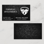 Bear Bull Shield-Logo Visitenkarte (Vorne/Hinten)