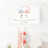 Bear & Bunny Gender Reveal Party-Zeichen Banner (Insitu)