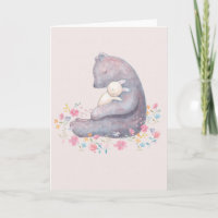 Bear & Bunny I Liebe you Card Jubiläumskarte
