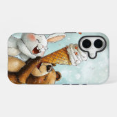 Bear Bunny Ice Cream Deluxe Niedliche Anime Phone iPhone 16 Hülle (Rückseite (Horizontal))