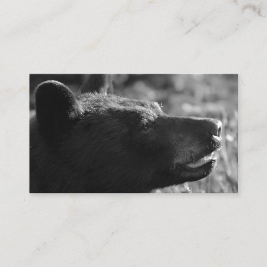 Bear Business Card (eigener Text hinzufügen) Visitenkarte (Vorderseite)