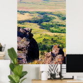 Bear Butte Staat Park, South Dakota Poster (Heimbüro)