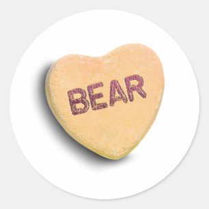 BEAR CANDY —.png Runder Aufkleber