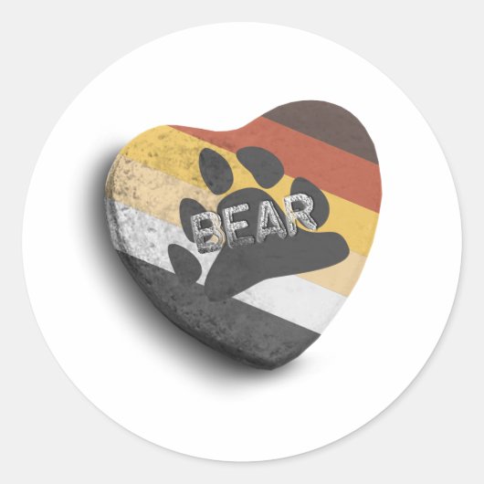 BEAR CANDY -.png Runder Aufkleber (Vorderseite)