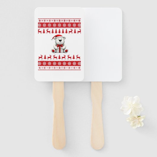 Bear Christmas Christmas (1) Fächer (Vorne und Hinten)