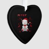 Bear Christmas Christmas (2) Ornament (Vorderseite)