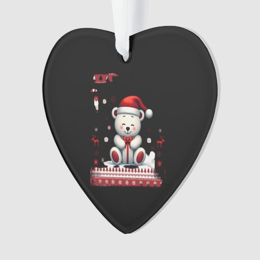Bear Christmas Christmas (4) Ornament (Vorderseite)