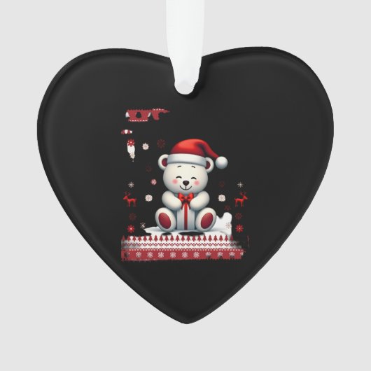 Bear Christmas Christmas (4) Ornament (Vorderseite)