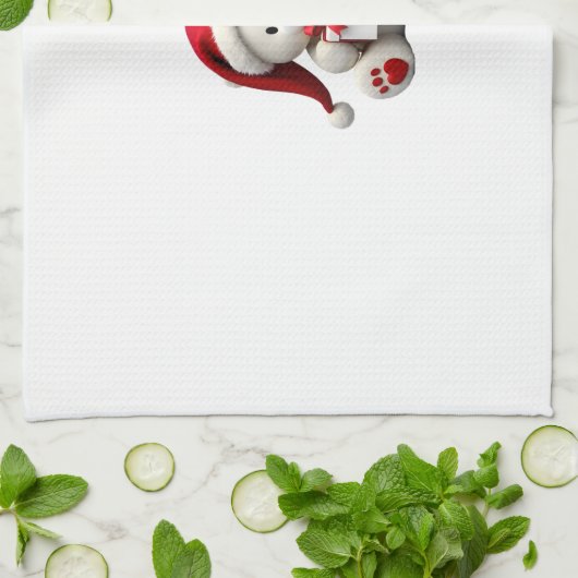 Bear Christmas Christmas Geschirrtuch (Gefaltet)