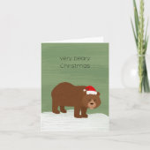 Bear Christmas Karte (Vorderseite)