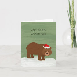 Bear Christmas Karte