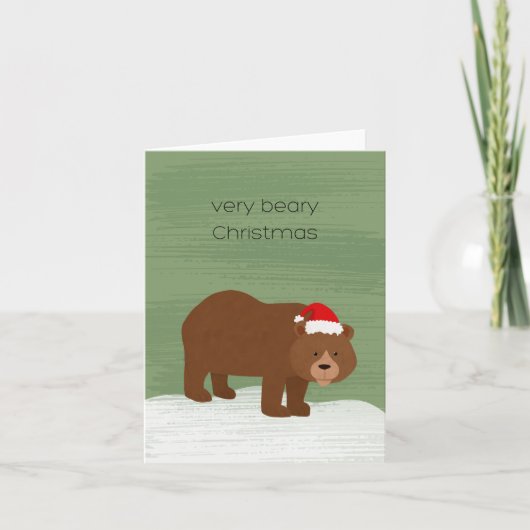 Bear Christmas Karte (Vorderseite)
