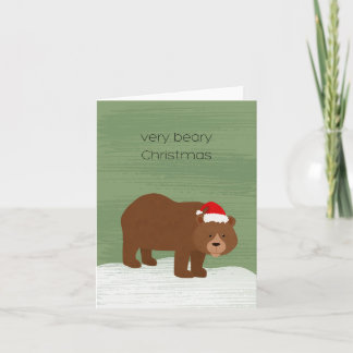 Bear Christmas Karte