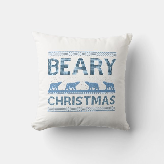 Bear Christmas Kissen (Vorderseite)