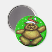 Bear Christmas Magnet (Vorderseite/Rückseite)
