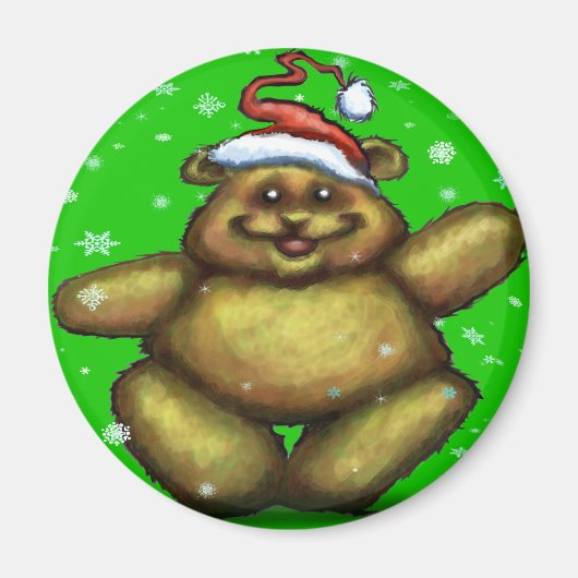 Bear Christmas Magnet (Vorne)