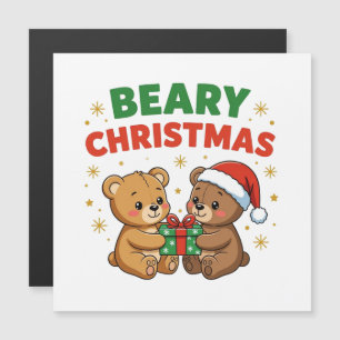 Bear Christmas Magnetkarte