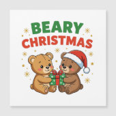 Bear Christmas Magnetkarte (Vorderseite)