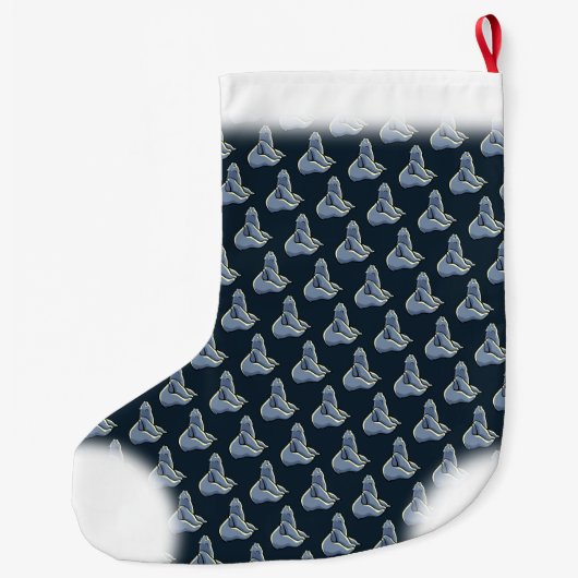 Bear Christmas Strumpf Custom Bären Cub Strumpf Großer Weihnachtsstrumpf (Rückseite)