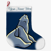 Bear Christmas Strumpf Custom Bären Cub Strumpf Großer Weihnachtsstrumpf (Vorderseite)