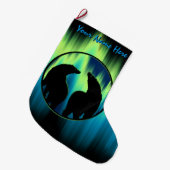 Bear Christmas Strumpf Custom Bären Strumpf Großer Weihnachtsstrumpf (Vorderansicht (hängend))