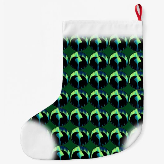 Bear Christmas Strumpf Custom Bären Strumpf Großer Weihnachtsstrumpf (Rückseite)