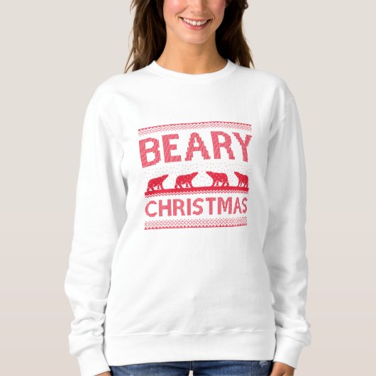 Bear Christmas Sweatshirt (Vorderseite)