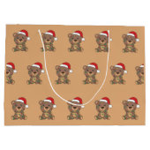 Bear Christmas Winter Animals Bears Große Geschenk Geschenktüte (Rückseite)