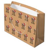 Bear Christmas Winter Animals Bears Große Geschenk Geschenktüte (Rückseite Schrägansicht)