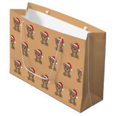 Bear Christmas Winter Animals Bears Große Geschenk Geschenktüte (Vorderseite Schrägansicht)