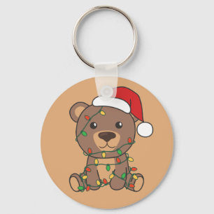 Bear Christmas Winter Animals Bears Keychain Schlüsselanhänger