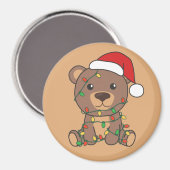 Bear Christmas Winter Animals Bears Magnet (Vorderseite/Rückseite)